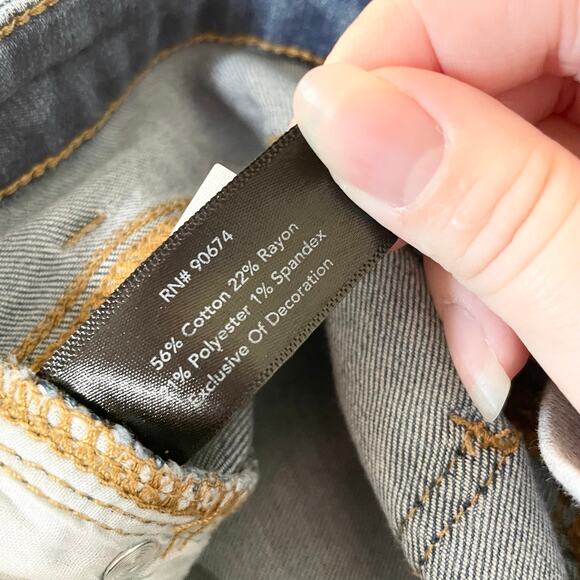 Boston Proper Skinny Weaved Ankle Mid Rise Jeans Woman's Size 27 - Picture 11 of 15